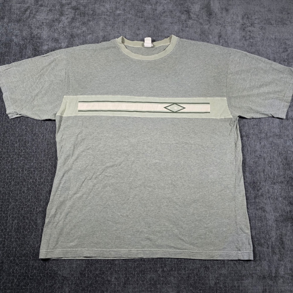 Ocean Pacific Vintage OP T-Shirt Mens XL Green Surf Made in USA Stripe Logo